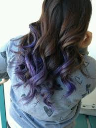 Purple Hair Yaaaaaaaaaaaas Purple Hair Tips Blue Tips Hair Brown Hair With Blonde Highlights