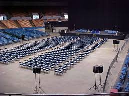 Nashville Municipal Auditorium Graduation Setup Floor
