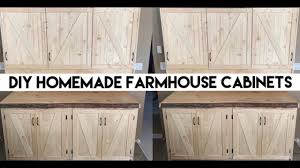 Add style and functionality for a fraction of the cost of installing new cabinets with these tricks. Diy Farmhouse Cabinet Project Share Our Homemade Cabinets Youtube