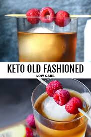 Keto Old Fashioned 3 Ingredients Recipe In 2020 Low Carb Drinks Keto Friendly Desserts Keto Cocktails