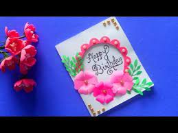 If you are a scrapbooker or are simply brand new to paper crafting, you'll probably find it daunting to start making your own cards at home. Handmade Birthday Cards Diy Birthday Card Idea Handmade Greeting Cards Youtube In 2021 Greeting Cards Handmade Birthday Cards Diy Handmade Greetings