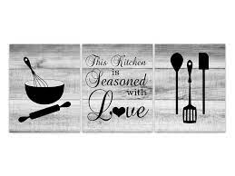 ◦ round risers are 6.75 diameter x 1.5 high. Rustic Kitchen Art This Kitchen Is Seasoned With Love Black Etsy Kitchen Decor Signs Dining Room Wall Art Wall Art Country Kitchen