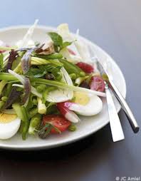 La Vraie Salade Nicoise Sans Legumes Cuits Pour 4 Personnes Recettes Elle A Table Recette Salade Nicoise Recettes De Cuisine Belle Salade