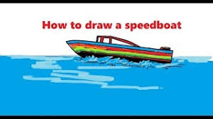 How To Draw A Speedboat For Kids Step By Step Easily Youtube Draw a cylinder for the steam engine. to draw a speedboat for kids step by