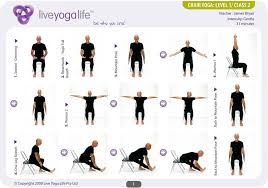 Yoga With A Chair Complete Set Classes 1 To 7 Chair Yoga Chair Pose Yoga Yoga For Seniors
