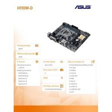 Compatible components (from 2,700 pcs). á… Asus H110m D S1151 H110 2ddr4 Usb3 0 Hdmi D Sub Uatx Ceny Opinie Dane Techniczne Videotesty Pl