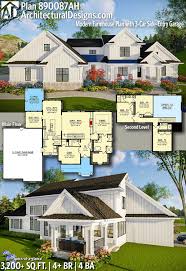 Your farmhouse garage stock images are ready. Plan 890087ah Modern Farmhouse Plan With 3 Car Side Entry Garage Farmhouse Plans Modern Farmhouse Plans Farmhouse Style House Plans