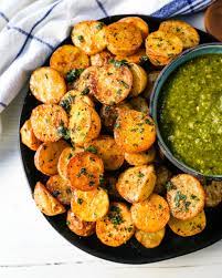 Oven Roasted Potatoes Modern Honey Oven Roasted Potatoes Gold Potato Recipes Potato Recipes Side Dishes