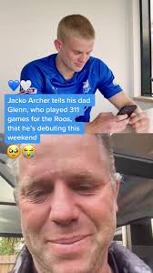 Been 30 years since Shinboner of the Century Glenn Archer debuted… and weve  waited for this moment every day since. 💙🤍💙🤍 #fyp #viral #afl #roos  #nmfc