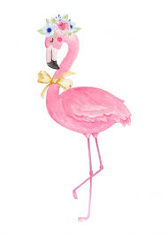 Cute Flamingo With Flower Crown And Bow Premium Vector Freepik Vector Flower Flower Crown Drawing Flamingo Illustration Crown Drawing