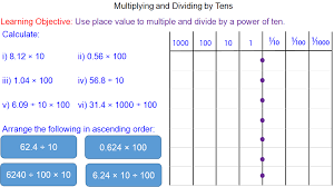 Multiplying And Dividing By Tens Math Methods Gcse Math Math Lessons