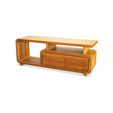 Riverside furniture dekker rectangle console table. Minimalist Scandinavian Solid Teak Wood Eliana Tv Console Cabinet With Round Edge Shopee Singapore
