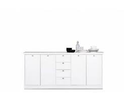 Sideboard, breite 200 cm gratis lieferung ab 50€ günstige ratenzahlung zertifiziert durch trusted shops | cnouch. 001792 Landwood Weiss Sideboard Kommode Beistellkommode Ca 200 Cm Breit Ebay