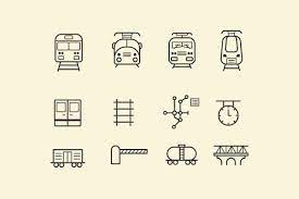 15 Train And Railway Icons Train Tattoo Train Vector Train Map