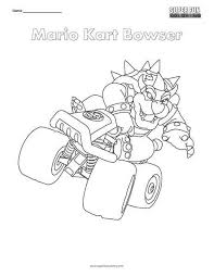 Mario Kart Bowser Nintendo Coloring Coloring Pages Free Disney Coloring Pages Mario Kart