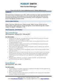 Content Manager Resume Samples Qwikresume