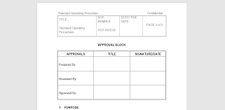 20 Free Sop Templates To Make Recording Processes Quick And