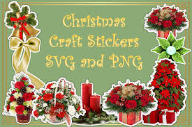 Download Christmas Stickers Clip Art Graphic By The Paper Princess Creative Fabrica SVG Cut Files