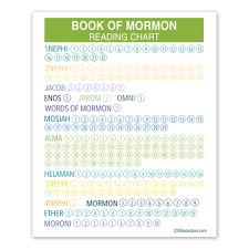 Green Book Of Mormon Reading Chart Poster Printable