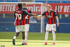 Jens petter hauge is a norwegian professional footballer who plays as a winger for german bundesliga club eintracht frankfurt, on loan from. Ac Milan 1 1 Sampdoria Jens Petter Hauge S Late Strike Rescues A Point For Home Side