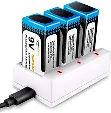 9 volt lithium rechargeable battery. 9v Block Batterien Keenstone 3 Stuck Pp3 Li Ion 800mah Amazon De Elektronik