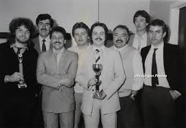 John Shanks with some of the young...