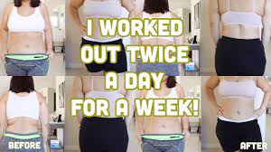 I Worked Out Twice A Day For A Week Weight Loss Vlog Week 6 Nelly Toledo Youtube