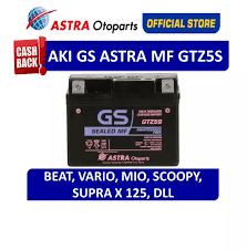 1 tong tahan untuk penggunaan 2 bulan, inshaallah. Jual Gs Astra Aki Motor Honda Beat Scoopy Spacy Yamaha Mio Mio Gt Xeon Dan Sejenisnya Tipe Gsmf Gtz 5s Astra Otoparts Official Store