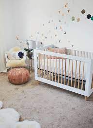 Contemporary Geometric Nursery Inspired By This Baby Furniture Sets Baby Nursery Neutral Girl Room