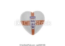 View profile view full site. Heart With Three Lions Soccer England National Football Team Flag Isolated On White Background Canstock
