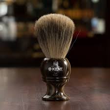 Boar hair brushes are more scrubby, stronger and do a very good job of lifting the hair from the surface of the skin, allowing the lather to get underneath for a good shaving experience. Kent Of England Pure Badger Hair Shaving Brush Medium Horn From Kent Of England Kent Of Inglewood Canada S Shave Shop