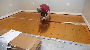 For a wooden floor, use an acoustic / foam underlay to reduce impact sounds downstairs. Installing Laminate Flooring For The First Time Crafted Workshop