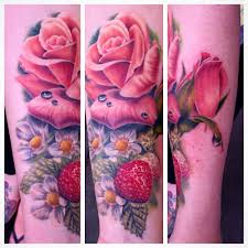 Birth Month Flower Grow Kit Canada Amazing Realistic Flower Tattoo By Liz Venom From The Best Shop In Edmonton Bombshell Tattoo Ink Art Flower Tattoo Sleeve Sleeve Tattoos Best Sleeve Tattoos