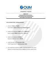 Layerpresentasi memudahkan klien anda untuk mengetahui berapa banyak hutang mereka dan kapan batas waktu pembayaran mereka. Ma Assignment Doc Assignment Tugasan Bbap2103 Management Accounting Asas Perakaunan Pengurusan September 2020 Semester Ecific Instruction Arahan Course Hero
