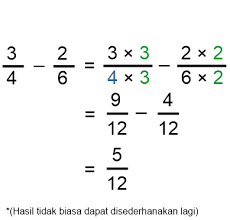 3 ½, 4 ½, 5 ¾. Pengurangan Pecahan Biasa Dan Campuran Beserta Contoh Advernesia