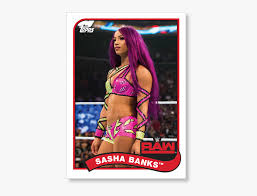 Seeking for free sasha banks png images? 2018 Topps Wwe Heritage Sasha Banks Base Poster Sasha Banks 2018 Poster Hd Png Download Kindpng