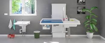 changing table 334, height adjustable