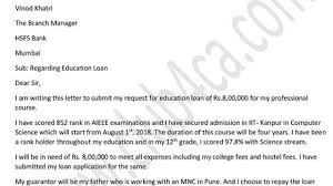 The letter is written in a polite manner because it is very important to maintain a good relationship with the customers in case of businesses. Letter To Bank Manager For Education Loan Application Student Loan