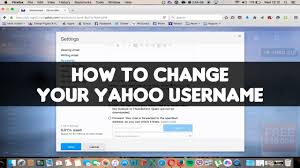 How To Change Your Yahoo Username Or Email Address Video Tutorial Youtube