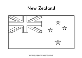 New Zealand Flag Colouring Page New Zealand Flag Flag Coloring Pages Flag Template