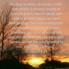 James 1 19 21 Slow To Speak True Faith Anger
