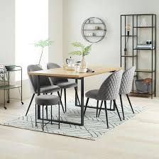 Choose from contactless same day delivery, drive up and more. Aabenraa Dining Table Oak Blk Tables Dining Room Kitchen Jysk Ca Dining Chairs Dining Table Dining Room Furniture