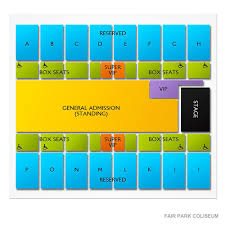 Fair Park Coliseum 2019 Seating Chart