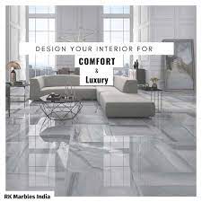 Enjoy Modern And Contemporary Aesthetics In Your Living Room With Beautiful White Shade Of Best Flooring For Whole House White Marble Floor Living Room Marble