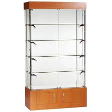 Our glass display cabinets offer a fantastic combination of strength and security. 1016mm Wide Glass Display Cabinet With Storage Access Displays