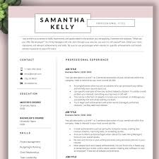 Simple Creative Resume Template For Word Mac And Pc Etsy Creative Resume Templates Resume Template Resume Template Word