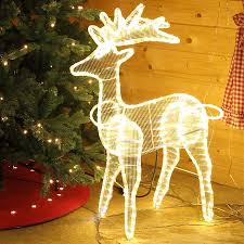 Aufblasbare weihnachtsfiguren für die weihnachtlichen gartendekoration, z.b. Weihnachtsfigur Rentier Beleuchtet In Warmweiss Fur Innen Und Aussen Optimals Als Weihnachtsdeko Zum Fest Led Lichtschlauch Weihnachtsbeleuchtung Led Rentier