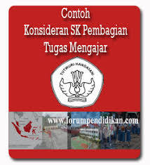 Check spelling or type a new query. Contoh Konsideran Sk Pembagian Tugas Terbaru Www Forumpendidikan Com
