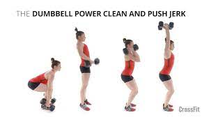 Tvoja nova omiljena aplikacija za vežbanje! Dumbbell Power Clean And Push Jerk Youtube