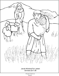 Snapshot isaac and rebekah coloring pages collection jacob and esau the latest for you from jacob leah and rachel coloring page , source: Week 13 Jacob Marries Bible Coloring Jacob And Rachel Bible Coloring Pages